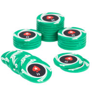 Picture of POKERSTARS GREEN CHIP ROLL