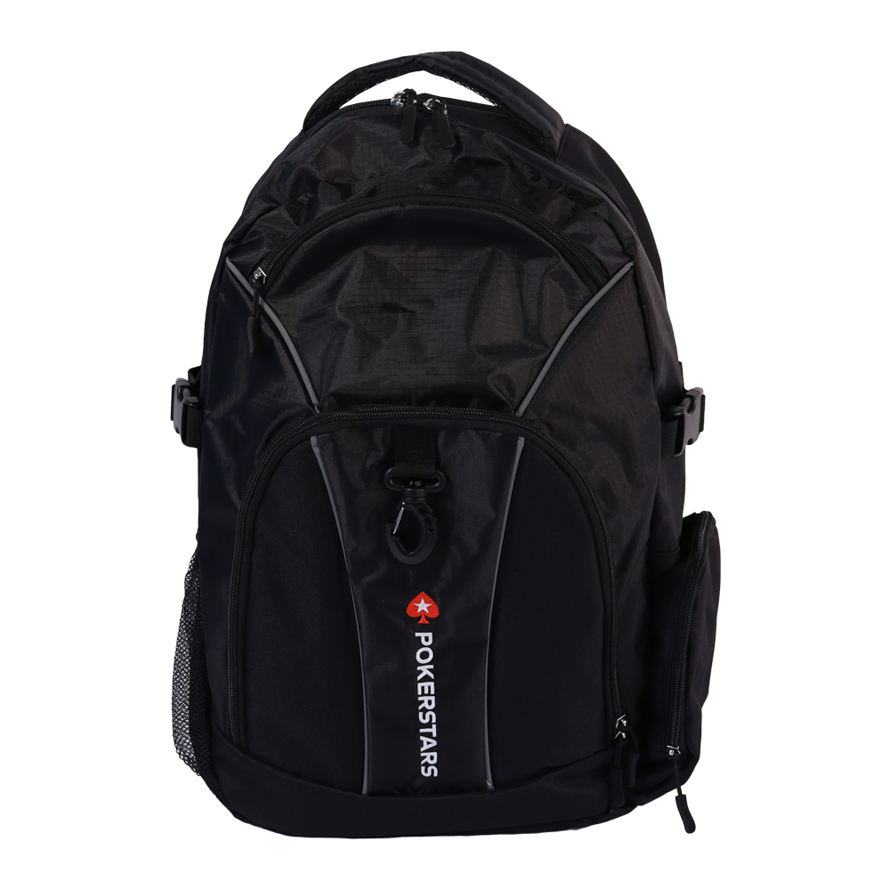 POKERSTARS BACKPACK WITH REFLECTIVE STRIPS.