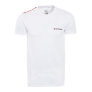 Image de T-SHIRT BLANC À RAYURE ROUGE POKERSTARS