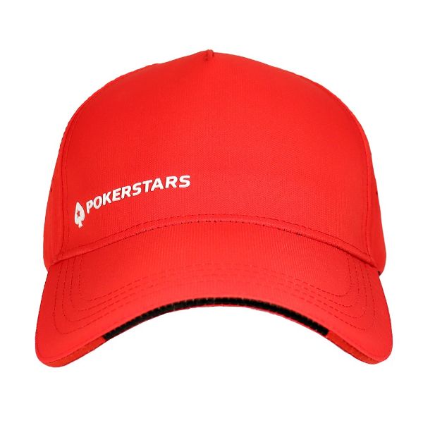 Imagem de BONÉ VERMELHO COM LINHA PRETA POKERSTARS