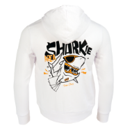 Bild von WEISSER POKERSTARS-ZIP-HOODIE "SHARKIE AREA"