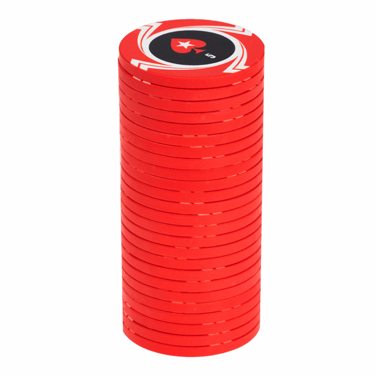 ROLLO DE FICHAS ROJAS DE POKERSTARS