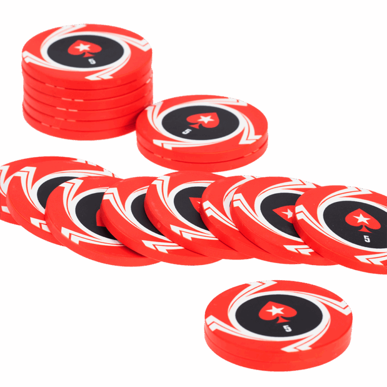 ROLLO DE FICHAS ROJAS DE POKERSTARS
