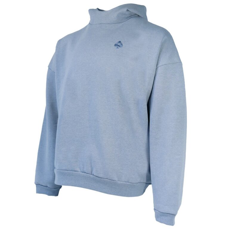 SUDADERA HOLGADA AZUL CON CAPUCHA DE POKERSTARS CON LA LEYENDA “P O K E R”