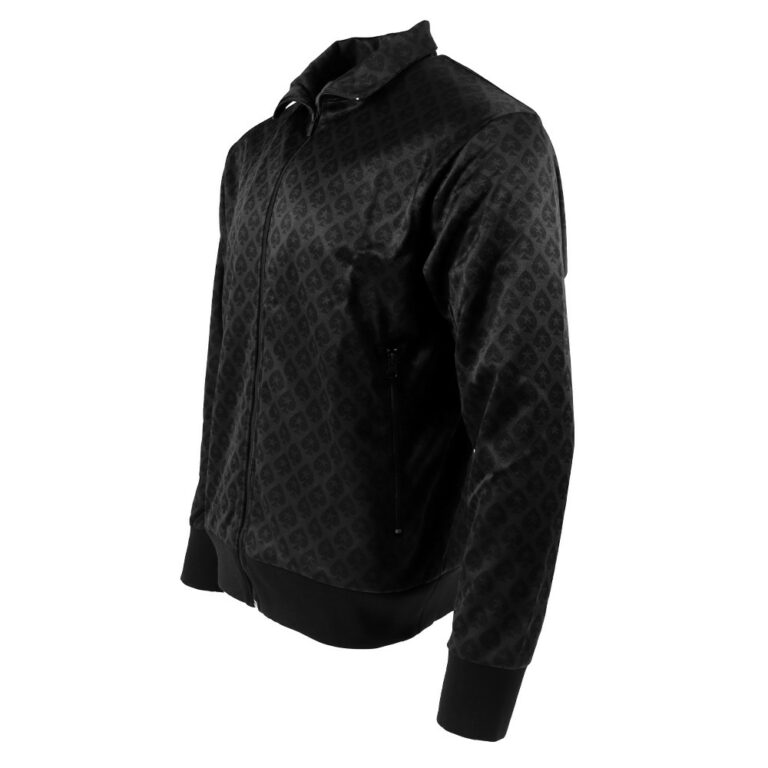 CHAQUETA DEPORTIVA NEGRA CON MONOGRAMA DE LA PICA DE POKERSTARS