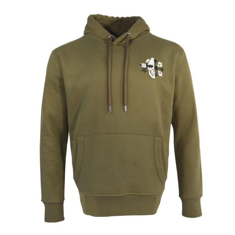 SUDADERA CAQUI CON CALAVERA Y ESPADA DE POKERSTARS