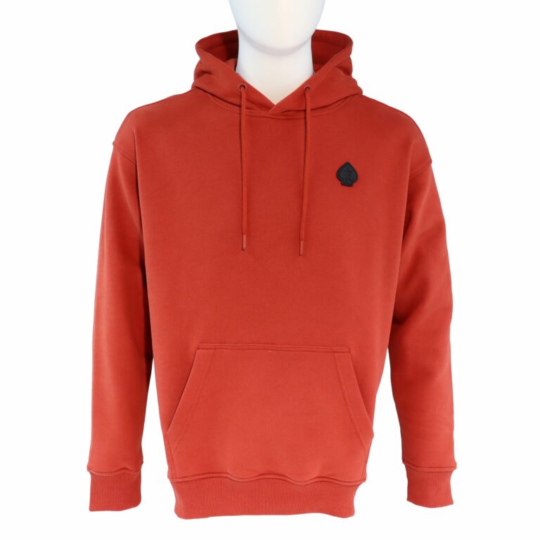 SUDADERA CON CAPUCHA ROJA CON LA ICÓNICA INSIGNIA DE LA PICA DE POKERSTARS