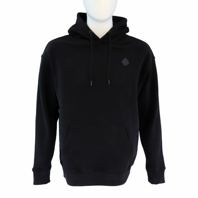 SUDADERA CON CAPUCHA NEGRA CON LA ICÓNICA INSIGNIA DE LA PICA DE POKERSTARS